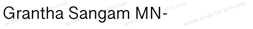 Grantha Sangam MN字体转换